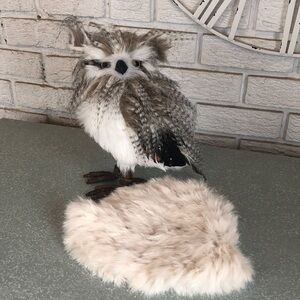 Hand crafted knit genuine rabbit fur hat